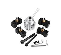 Outil de changement rapide de tour, Mini Porte-outil à Changement Rapide et Kit de Support pour Tours, Perceuses Tour a Metaux