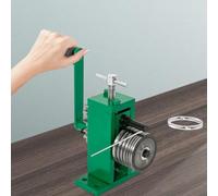 Outil de cintreuse de bagues - Presse à bracelet en fer à manivelle avec 6 emplacements de taille - Outil essentiel de fabrication de bijoux pour l'artisanat de bagues