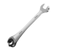 Outil de clé à cliquet - Visseuse combinée rotative, matériau en acier chromé, mécanisme à cliquet rapide à double ouverture pour soutenir les tâches de raccordement de tuyaux | Solution de rotation