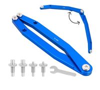 Outil de rgot - Alliage d'aluminium 108 g 16,5 cm Compact rochet à double tête réglable, Outil d'entretien de réparation de vélo, Outil de retrait de manivelle de cassette de roulement