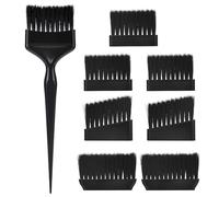Outil de coloration des cheveux à pointe inclinée avec dents flexibles pour séparer l'applicateur de teinture avancée, peigne de distribution d'huile, brosse de coloration des cheveux avec pointe