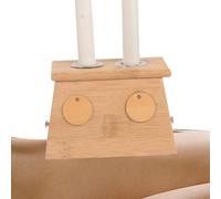 Outil de combustion Moxa - Boîte de thérapie en bambou, support de rouleau à deux trous, matériau de haute qualité | Récipient de Moxibustion d'allaitement pour soins du corps, chauffage, Relaxation,