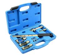 Outil de compresseur de ressort de soupape 8 pièces en acier carbone Mnua | Kit d'installation de ressort de valve pour culasse de voiture, moto, SUV, berline, camionnette