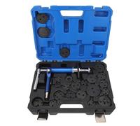 Outil de compression d'étrier de frein pneumatique, 23 pièces, outil de compression d'étrier de frein pneumatique, kit d'outils de compression de piston de frein à disque pneumatique robuste et effica