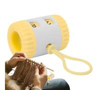 Outil de comptage de rangs - Compteur de tricot, ABS de 4,6 cm avec bouton de réinitialisation manuelle, traceur compact et confortable avec rotation fluide, fil et accessoires d'artisanat pour
