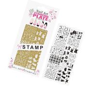 Outil De Conception Modèle D'impression Clous En Métal Réutilisables Avec Plusieurs Motifs Artistiques Pour Application Vernis Gel Modèle 'art 'ongle En Acier Inoxydable