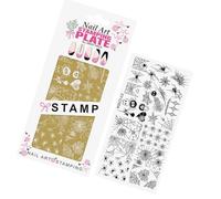 Outil De Conception Modèle D'impression Clous En Métal Réutilisables Avec Plusieurs Motifs Artistiques Pour Application Vernis Gel Modèle 'art 'ongle En Acier Inoxydable