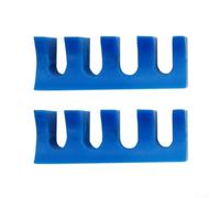 Outil de cordage de badminton 2 pièces pour améliorer la zone de contact entre les pinces de machine et la gorge de raquette (bleu)