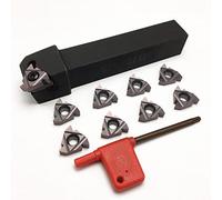 Outil de coupe à filetage externe SER2020K22, outil de tournage à filetage externe MMT 22ER AG60 lame en carbure, ensemble d'outils CNC 1 pièce(SER 2525M22,No insert)