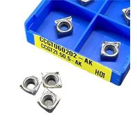 Outil De Coupe CNC Pour Tournage En Aluminium, Insertion Carbure CCGT09T304 CCGT09T308 CCGT120402, 10 Pièces Plaquettes de Carbure CNC(CCGT060202-AK HO1)