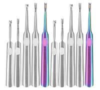 Outil de Coupe de Bord Cuir, Couteau à Rainurer en Acier Inoxydable, Lot de 2 - Lame Tranchante, Ébarbage Précis, Idéal pour Artisanat Cuir et Travail de Maroquinerie