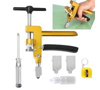 Outil de Coupe de Carreaux,2 en 1 Découpe Manuelle de Précision | Cutter à Carreaux Manuel | pour les Projets de DIY, d'Artisanat, d'Art sur Bouteille, de Miroir, d'Art Maison et pour l'Atelier