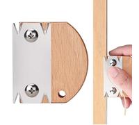 Outil de coupe de chants de placage - manche ergonomique, plan rond avec lame unilatérale, traitement des métaux de haute qualité pour une coupe propre, outil finement réglé pour panneaux de particule