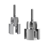 Outil de coupe de filetage de tuyau électrique compatible avec les perceuses en PVC - Enfile-tubes internes et externes intégrés - Outil de filetage - Outil de filetage - Outils de plomberie 1/2" 3/4