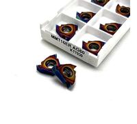 Outil de coupe de haute qualité MMT16ER 16IR AG60 KT7030, lame à filetage nano-bleu 10 pièces(MMT16ER AG60 KT7030)