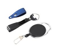 Outil de Coupe de Ligne de Pêche Multifonction Léger avec Mousqueton | Abs et Acier Inoxydable, Accessoire Compact pour Pêcheurs, Usage en Pêche, Ensemble Portable avec Mousqueton