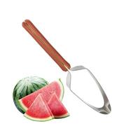 Outil de coupe de pastèque, trancheuse de fruits manuelle en acier inoxydable, outil de coupe de fruits triangulaire, gadget de coupes rapide de fruit d'été pour la cuisine, les fêtes de famille