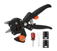 Outil de coupe de plantes, sécateur, ciseaux de greffage de jardin avec 3 lames, tondeuse en acier à haute teneur en carbone pour semis d'arbres fruitiers, comprend une clé et un