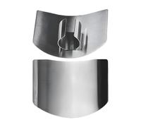 Outil de coupe de protège-doigts, protecteur de sécurité pour la cuisine, bouclier à trancher, accessoire de protection des mains, conception en acier inoxydable, pour une préparation sûre de hachage