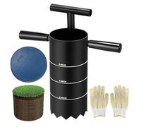 Outil de coupe de trou de golf - Digger de bouchon de tasse en métal en acier, taille 2, 4, 6 pouces | Installation de putting green sur gazon sur terrain de pratique - Pour l'entretien des parcours d