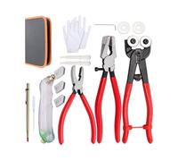 Outil de coupe de verre professionnel 16 pièces Coupe-verre avec poignée de sécurité Parfait pour les débutants et les experts Ensemble de coupe-carreaux professionnel