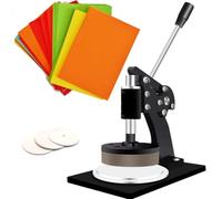 Outil de coupe d'échantillonnage de tissu 100 cm², poinçon de test de poids textile avec jeu de matrices tranchantes, échantillonneur rond manuel pour papier cuir carton, 230 x 240 x 160 mm, 8,9 kg