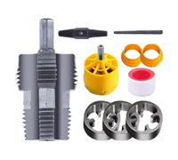 Outil de coupe du filetage de tuyau - kit de filetage des tuyaux, kits d'outils de plomberie | Filetage interne et externe, réglé avec 1/2 ", 3/4", 1 "Dies, kit de plomberie de tuyaux en plastique ave