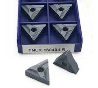 Outil De Coupe En Acier Inoxydable Haute Dureté, Tête D'outil Fraisage, Tour À Forte Universalité 10 Pièces Plaquettes de Carbure CNC(TNUX 160404 R LT10)