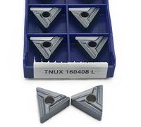 Outil De Coupe En Acier Inoxydable Haute Dureté, Tête D'outil Fraisage, Tour À Forte Universalité 10 Pièces Plaquettes de Carbure CNC(TNUX 160408 L LT10)