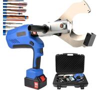 Outil de coupe hydraulique rechargeable, coupe-câble sans fil avec 2 batteries, coupe rapide 85-120 mm, cuivre/aluminium, indicateur LED, pour l'exploitation minière et ferroviaire