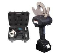 Outil de coupe hydraulique sans fil, coupe-câble électrique à cliquet pour câbles en cuivre aluminium et blindés, plage de coupe maximale de 75 mm, comprend 2 piles rechargeables