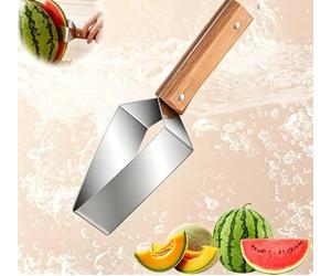 Outil De Coupe Pastèque Trancheuse De Fruits Multifonction En Acier Inoxydable Outil De Cuisine Portable Pour Tous Types De Fruits (un)