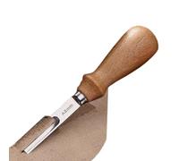 Outil de coupe pour cuir - Skiver pour maroquinerie, poignée en bois, biseau en cuir | pour atelier, studio, maison, bureau, portefeuille, sac, bracelet de montre