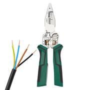 Outil de coupeur, fil pour fil | Pince 10 en 1 décapant de câble électrique,Ciseaux de coupe à fil à main avec fonction de mesure «électricité pour les agents de maintenance et applications