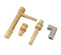 Outil de Coupleur de Coupleur Rapide G3 / 4 en Laiton et en Laiton Acier Inoxydable Clé Soupape Gicleurs pour Le Jardin, la Pelouse et l'usage Agricole