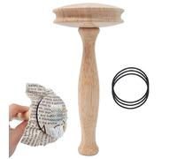 Outil de couture en forme d'œuf à repriser en bois pour réparer des chaussettes à repriser | Mignon champignon plus foncée aiguilles trous de patch pour repriser, trous de chaussettes et autres