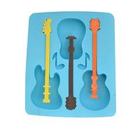 Outil de crème, plateau à glace en Silicone, moules à, bricolage, travail manuel, guitare de dessin animé, fusée, fabricant de glaces, moule à bâton de fromage à la crème