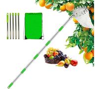 Outil de cueillette de fruits - Perche télescopique extensible, panier à fruits à grande portée, outil de récolte portable | Idéal pour la cueillette des agrumes, des poires, des pêches, une récolte