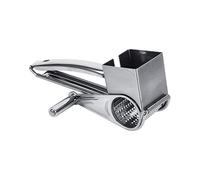Outil de cuisine rotatif rythme en acier inoxydable Slicer de déchiqueteur multifonctionnel pour légumes de fromage fruits de qualité professionnelle de 20 cm argent