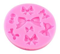 Outil de cuisson de gâteaux à faire soi-même, moule à nœud papillon en Silicone, 8 mini moules nœuds, Fondant, sucre artisanal, outil décoration gâteaux faire soi-même