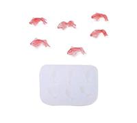 Outil de cuisson en silicone en forme de carpe Résistance hautes températures pour la préparation créative de desserts Fournitures de fête d ' anniversaire Moule de cuisson en forme de carpe