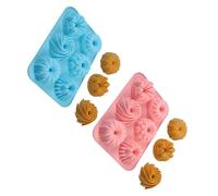 Outil de cuisson pratique en silicone pour gâteaux à biscuits, petit savarin, passe au lave-vaisselle, outil de bricolage en silicone moules de cuisson