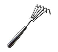 Outil de cultivateur à 2 / 3 / 5 / 7 Dents résistant à la avec poignée texturée, Parfait pour Les Personnes âgées et Le Jardinage prolongé, râteaux de désherbage résistants sel