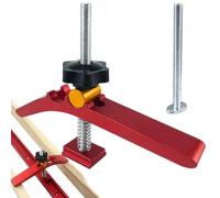 Outil de de pression pour menuiserie - Pince de rail en T pour fixation d'établi | Bloc de serrage avec fente en T réglable | Prise précise pour fraisage et perçage,