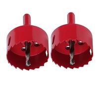 Outil de de scie Cloche de Ruche en Acier Inoxydable Professionnel Kit de Forage de précision Durable pour Les apiculteurs Fournitures d'apiculture Rouge 53mm 2 pièces