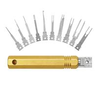 Outil de débrochage de connecteur électrique Coffret réparation connecteurs | Extracteur de Broches de Connecteur Électrique pour techniciens, mécaniciens, berlines, camions, garage, atelier,
