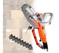Outil de découpe de déchets de Carton de cartonnage de déchets - Machine pneumatique de décapage de déchets de Carton, Pression d’air réglable, chaîne en Acier au Carbone, 5500 TR/Min, A