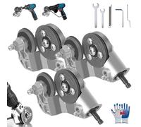 Outil De Découpe De Tôles En Titane Pour Perceuse, Accessoire De Cisaille électrique Pour Perceuse Pour Des Coupes Nettes, Grignoteuse Pour Métaux (Acier, Fer, Aluminium, Cuivre)(3PCS)