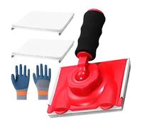Outil de découpe et de profilage des bords de peinture | Accessoire de peinture ergonomique - Comprend un coussinet et des gants de rechange, des fournitures de construction polyvalentes pour murs