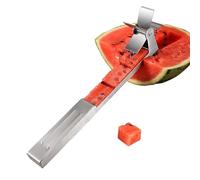 Outil De Découpe Pastèque | Coupe-Fruits à Cubes en Acier Inoxydable | Coupe-Fruits Moulin À Vent - Pour Cantaloup, Ananas, Mangue, Maison, Cuisine, Camping, Pique-Nique, Barbecue, Fête
